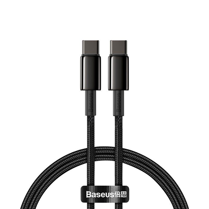 Baseus 6953156232051 USB cable 1 m USB 2.0 USB C Black