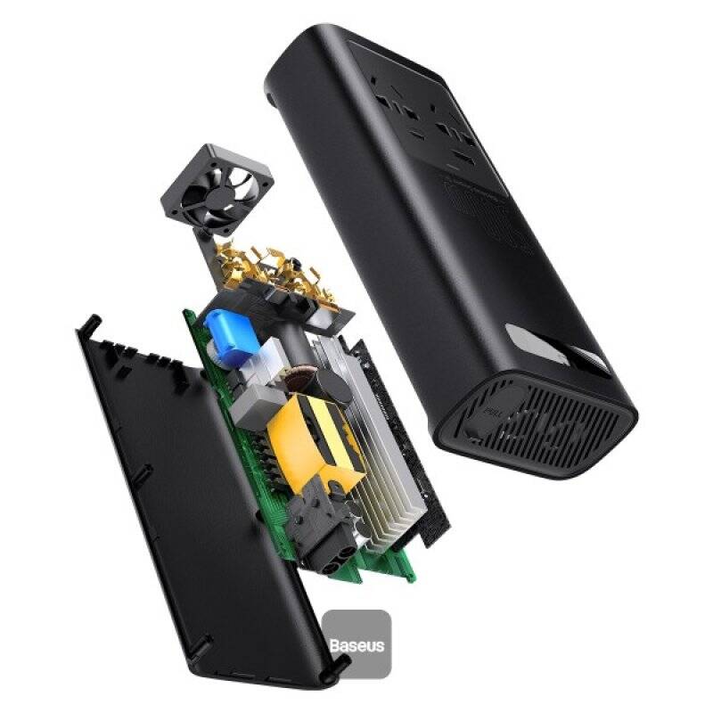 Baseus Power Inverter power adapter/inverter Auto/Indoor 500 W Black