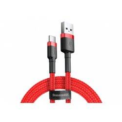 Baseus Type-C Cafule Cable 3A 0.5m Red + Red (CATKLF-A09)