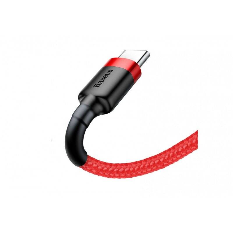 Baseus Type-C Cafule Cable 3A 0.5m Red + Red (CATKLF-A09)