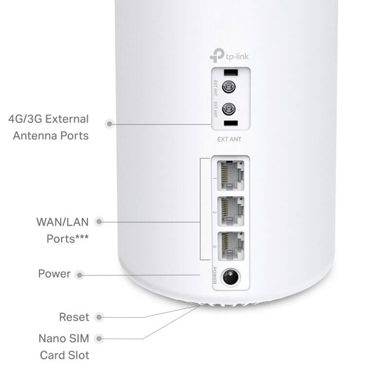 TP-Link Deco X50-4G Bi-bande (2,4 GHz / 5 GHz) Wi-Fi 6 (802.11ax) Blanc 3 Interne