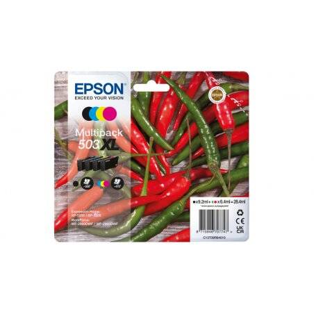 Epson 503XL ink cartridge 4 pc(s) Original High (XL) Yield Black, Cyan, Magenta, Yellow