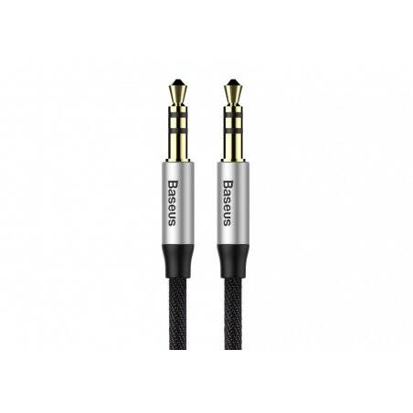 Baseus CAM30CS1 audio cable 1.5 m 3.5mm Black, Silver