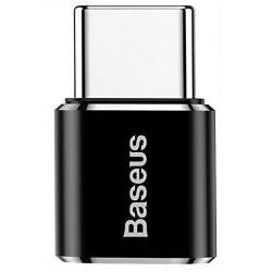 Baseus ABMU24ABK cable gender changer microUSB Type-C Black, Silver