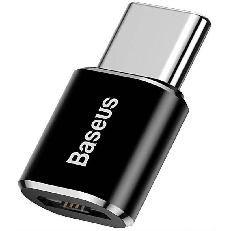 Baseus Converter Micro Female To Type-C Male Black (CAMOTG-01)