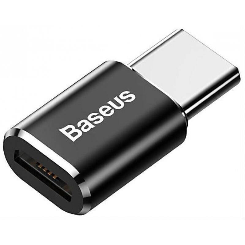 Baseus Converter Micro Female To Type-C Male Black (CAMOTG-01)