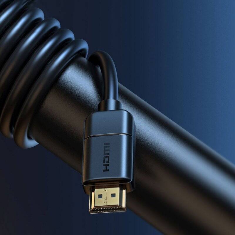 Baseus Video Cable High definition Series HDMI To HDMI 4K 60 Hz, 3D HDR, 18 Gbps, 1m Black (CAKGQ-A01)