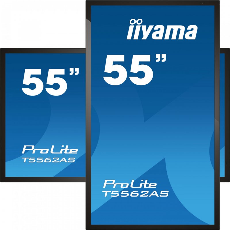 iiyama T5562AS-B1 Signage Display Interactive flat panel 138.7 cm (54.6") VA 500 cd/m² 4K Ultra HD Black Touchscreen Bu