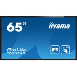 iiyama T6562AS-B1 Signage Display Interactive flat panel 163.8 cm (64.5") IPS 500 cd/m² 4K Ultra HD Black Touchscreen B