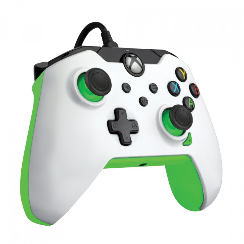PDP Wired Controller: Neon White - Xbox Series X|S, Xbox One, Xbox, Windows 10/11