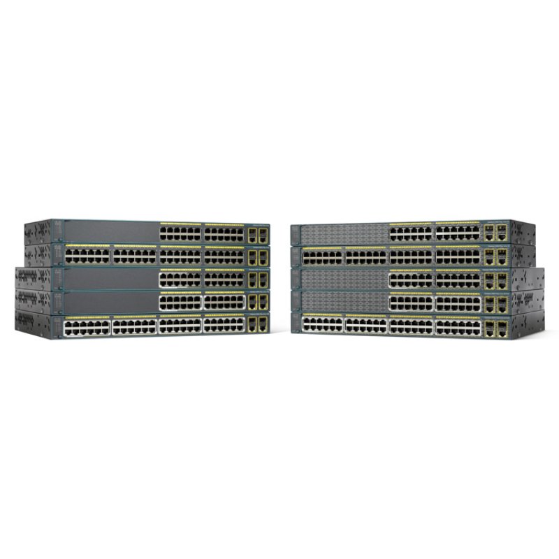 Cisco Catalyst C2960+24LC-L, Refurbished Managed L2 Fast Ethernet (10/100) Power over Ethernet (PoE) Black