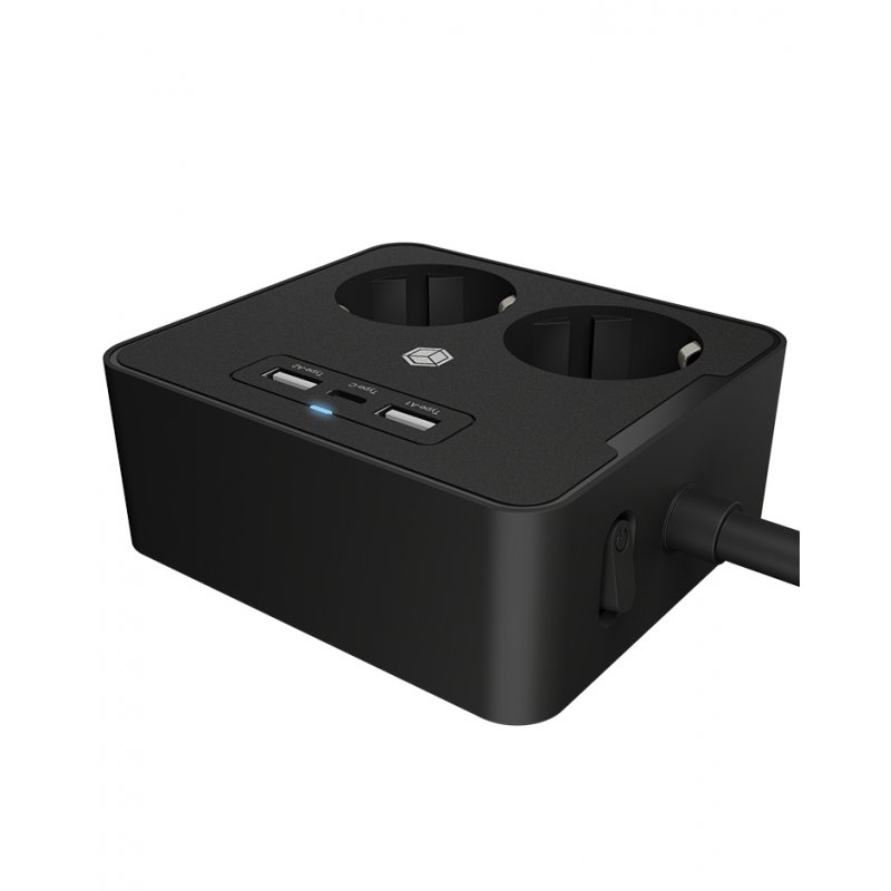 ZUB ICY BOX Double Socket with USB Charger