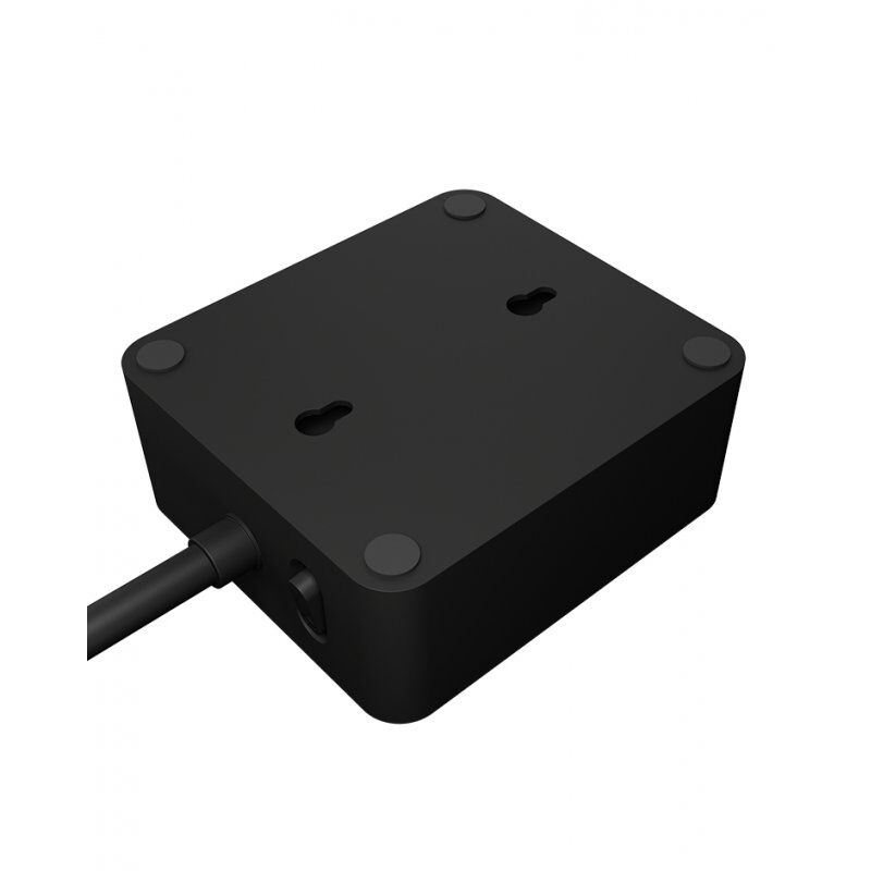 ICY BOX IB-MPS2220B-CH power extension 1.9 m 2 AC outlet(s) Indoor Black