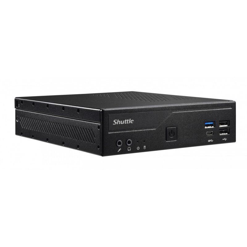 Shuttle Slim PC DH610 , S1700, 1x HDMI, 2x DP , 1x 2.5", 2x M.2, 2x LAN (Intel 1G + 2.5G), 2x COM, 24/7 permanent operat