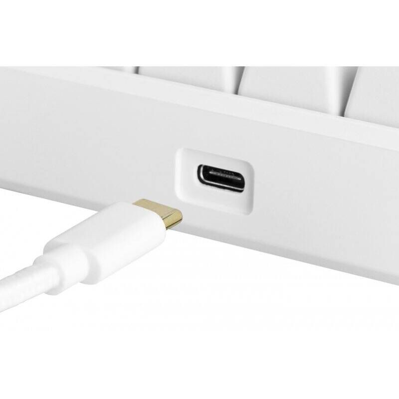 Deltaco GAM-075-W-DE keyboard USB QWERTZ German White