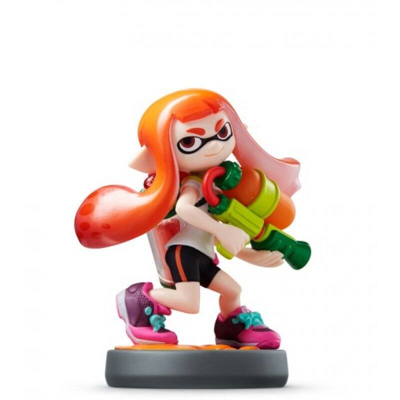 AMIIBO SPLATOON FILLE INKLING ROSE NEON /4