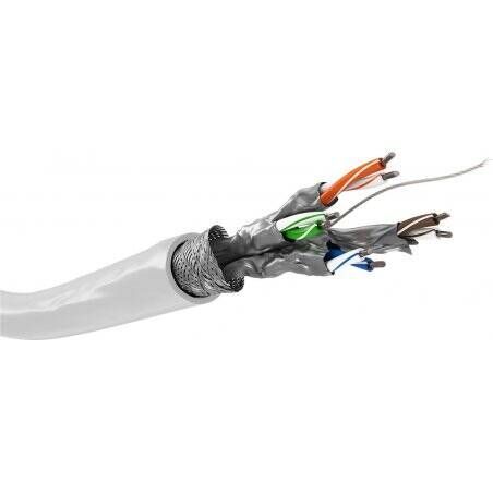 Goobay 94222 câble de réseau Blanc 100 m Cat6 S/FTP (S-STP)