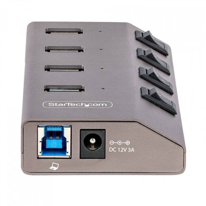 StarTech.com Hub USB-C avec Auto-Alimenté à 4 Ports - Hub USB Type C vers USB-A pour PC de Bureau/Portable - Hub USB 3