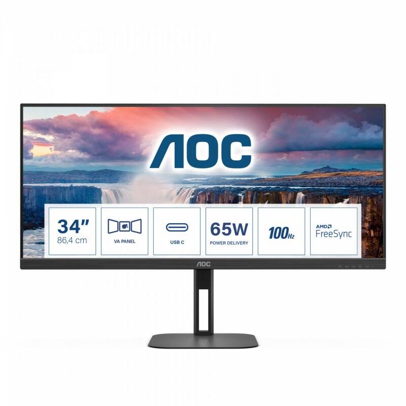 U34V5C/BK 27IN 21:9 3440X1440 3000:1 HDMI / DP / USB/USB-C