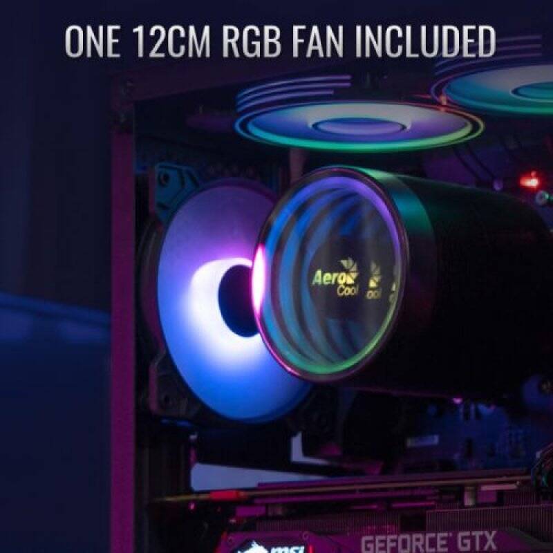 Boitier Moyen Tour ATX AeroCool Blade RGB avec panneau vitré (Noir)