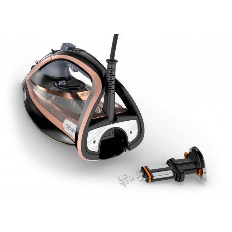 Tefal Ultimate Pure FV9845 Dry & Steam iron Durilium Autoclean soleplate 3100 W Black, Copper