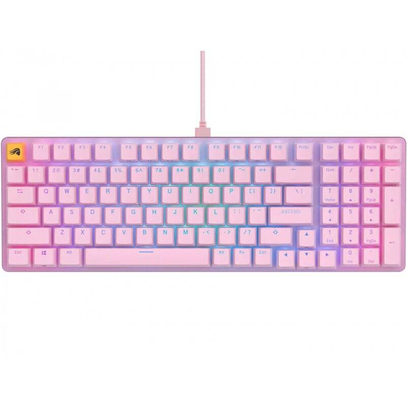 Glorious GMMK 2 Full-Size Tastatur - Fox Switches, DE-Layout, pink