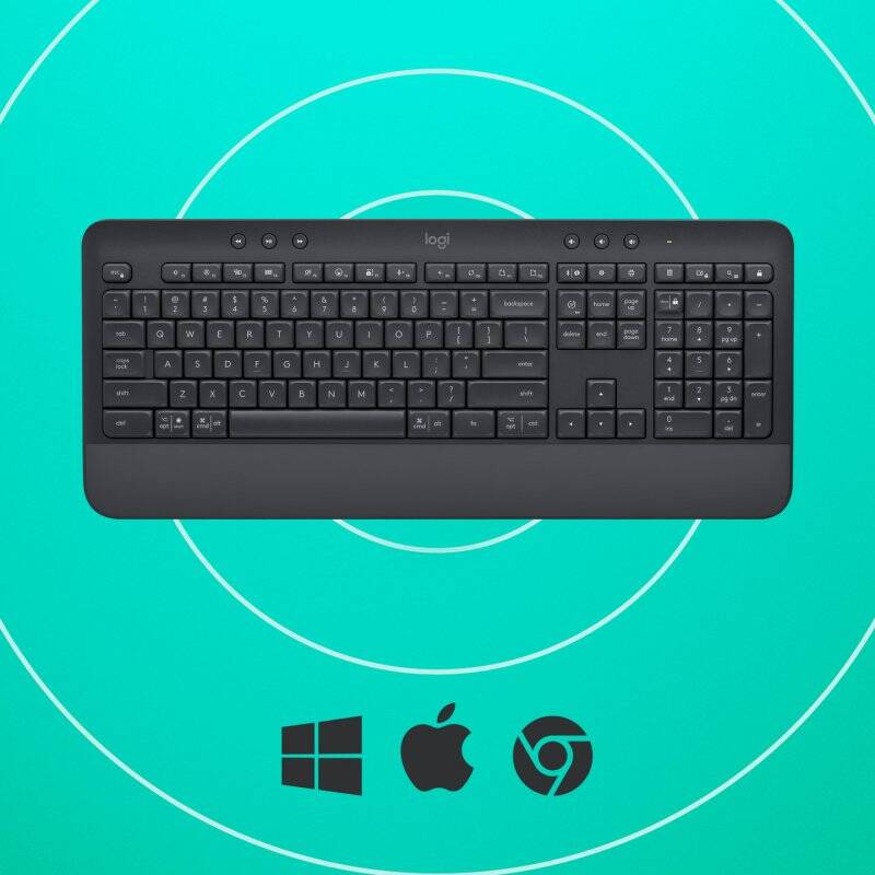 Logitech Signature K650 clavier Bluetooth QWERTZ Suisse Graphite