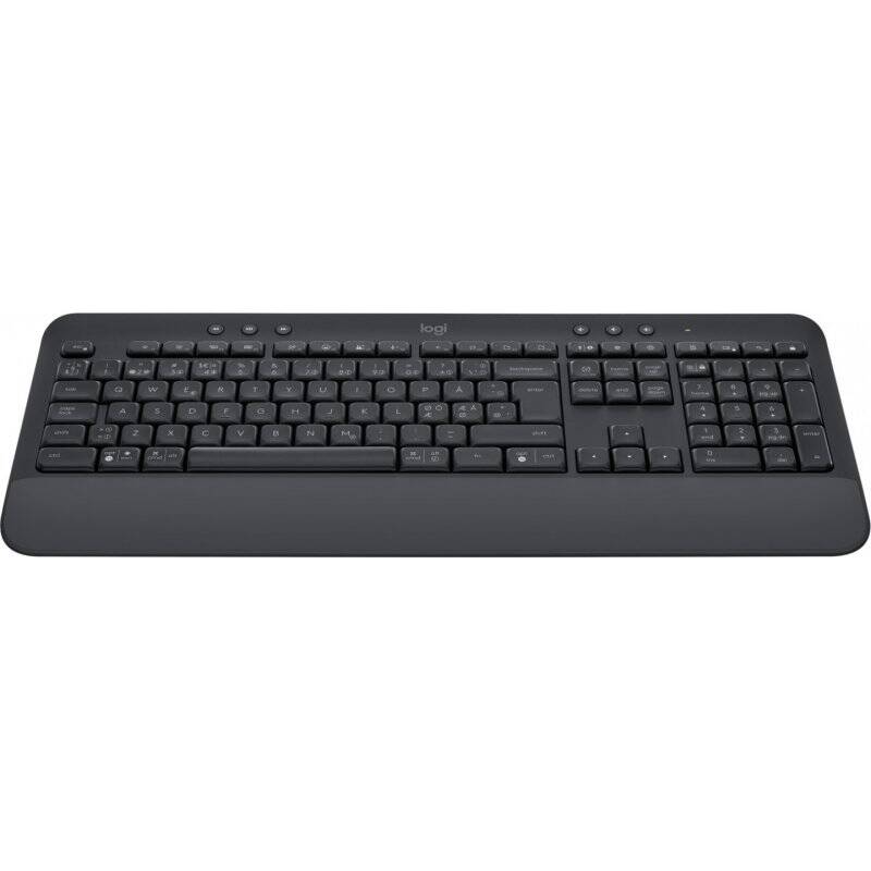 Logitech Signature K650 clavier Bluetooth QWERTY Danois, Finlandais, Nordique, Suédois Graphite