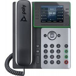POLY Edge E320 IP phone Black, Silver 8 lines