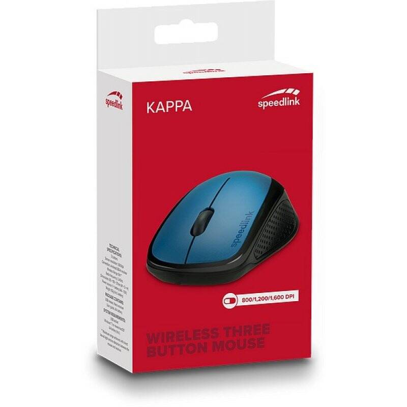 SPEEDLINK KAPPA souris Droitier RF sans fil Optique 1600 DPI