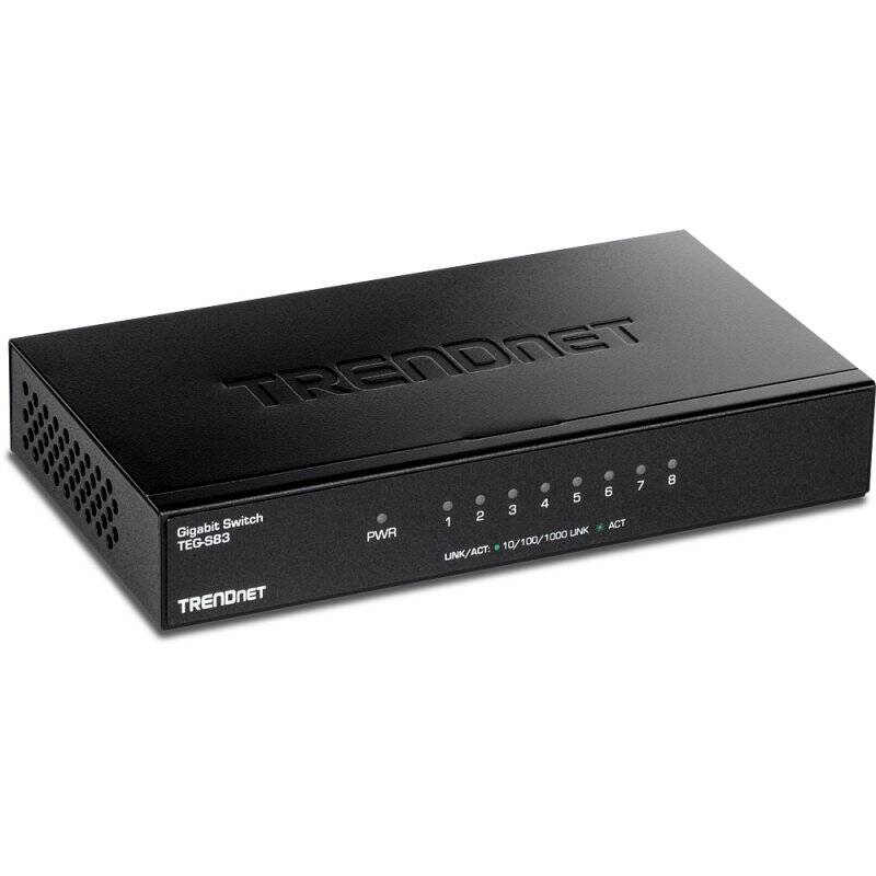 8-PORT GIGABIT SWITCH /W METAL CASE