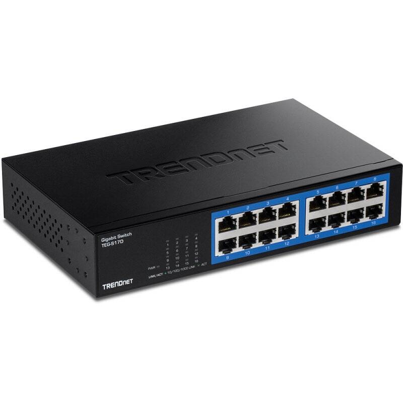 16-PORT GIGABIT DESKTOP SWITCH /W METAL CASE