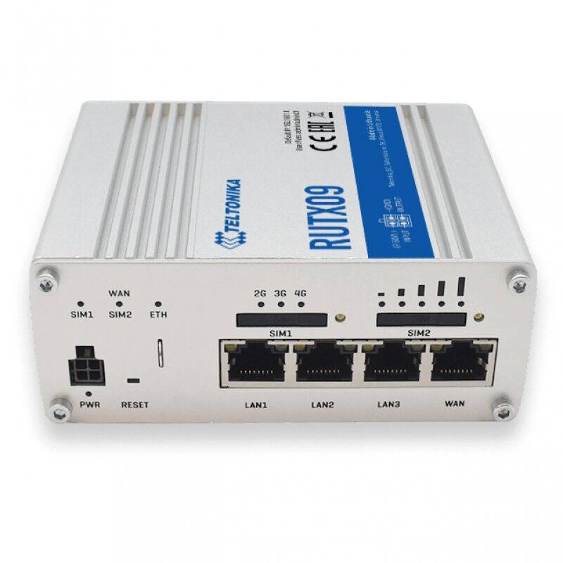 Teltonika RUTX09 LTE Cat6 Giagabit Industrial Router