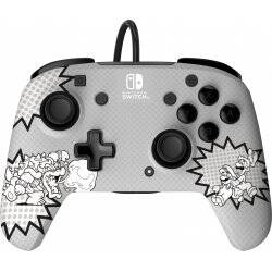 PDP REMATCH: Comic Attack Black, Grey, White USB Gamepad Analogue / Digital Nintendo Switch, Nintendo Switch OLED