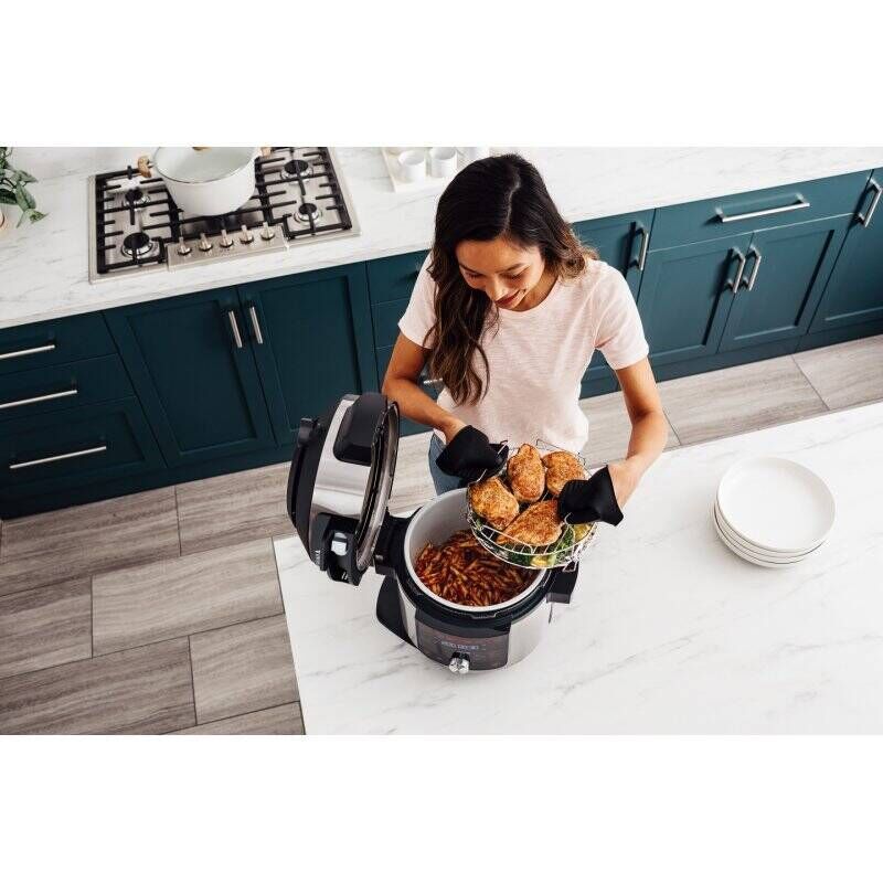 Ninja OL750EU multi cooker 7.5 L 1760 W Black, Stainless steel