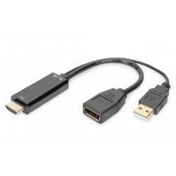 Digitus Adaptateur HDMI 4K – HDMI vers DisplayPort