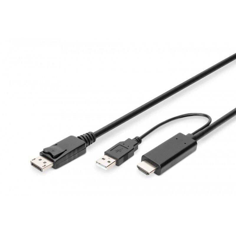 Digitus 4K HDMI Adapter Cable - HDMI to DisplayPort