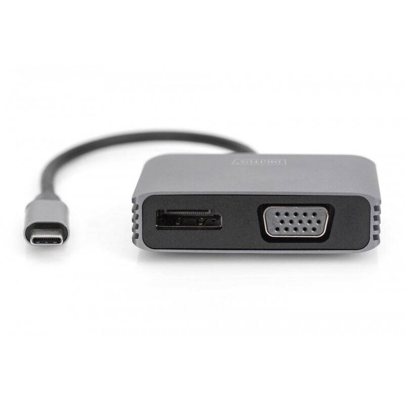 Digitus Adaptateur graphique USB Type-C™ 4K 2 en 1 Mini DisplayPort + VGA