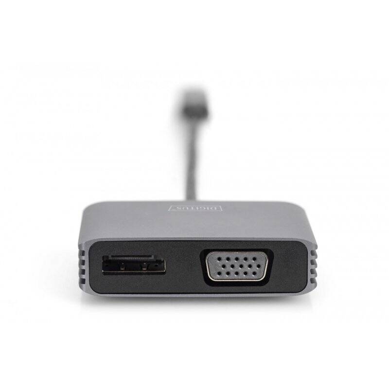 Digitus Adaptateur graphique USB Type-C™ 4K 2 en 1 Mini DisplayPort + VGA