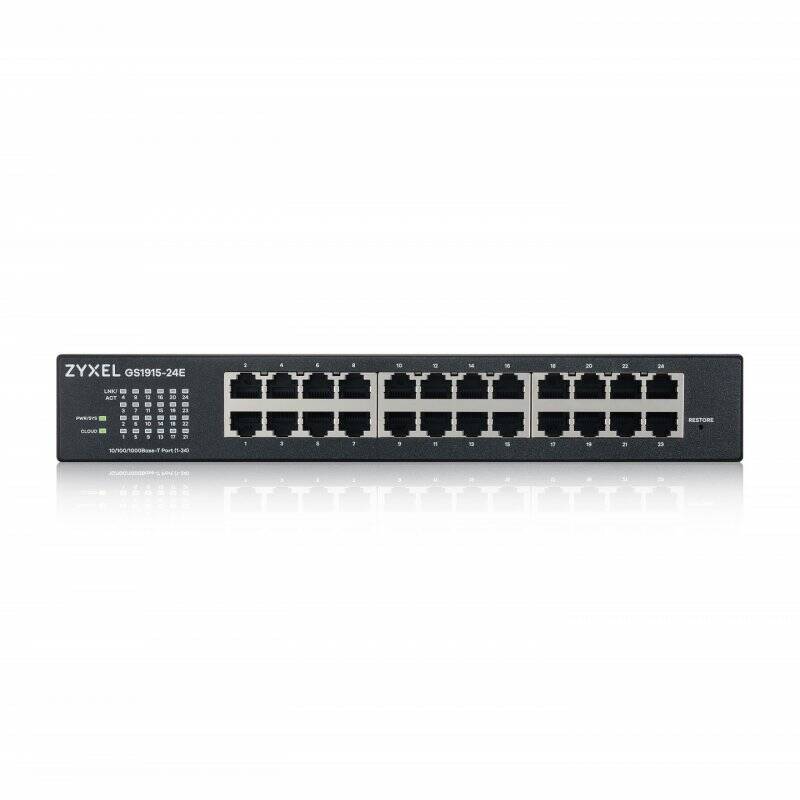 Zyxel GS1915-24E Géré L2 Gigabit Ethernet (10/100/1000) 1U Noir