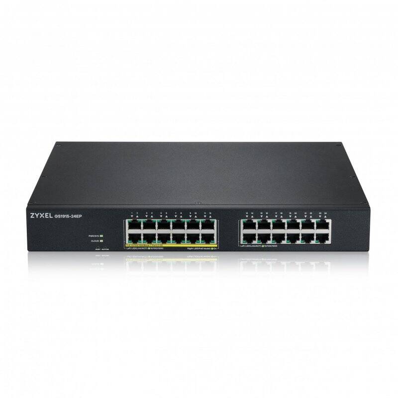 Zyxel GS1915-24EP Géré L2 Gigabit Ethernet (10/100/1000) Connexion Ethernet, supportant l'alimentation via ce port (Po