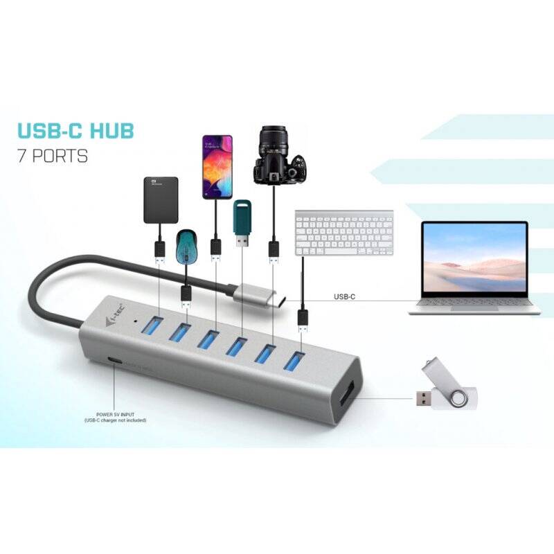 i-tec USB-C Charging Metal HUB 7 Port