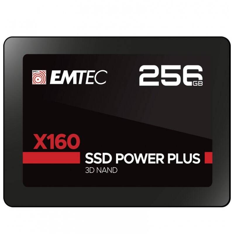 Disque SSD Emtec X160 Power Plus 256Go - S-ATA 2,5" (Bulk)