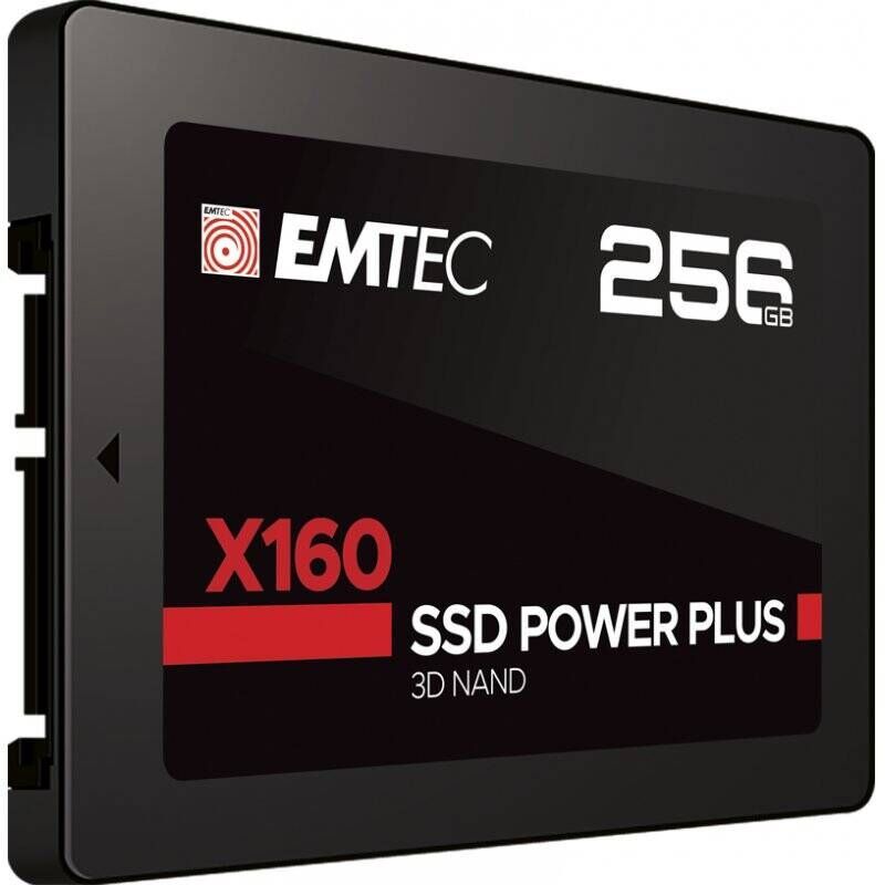 Disque SSD Emtec X160 Power Plus 256Go - S-ATA 2,5" (Bulk)