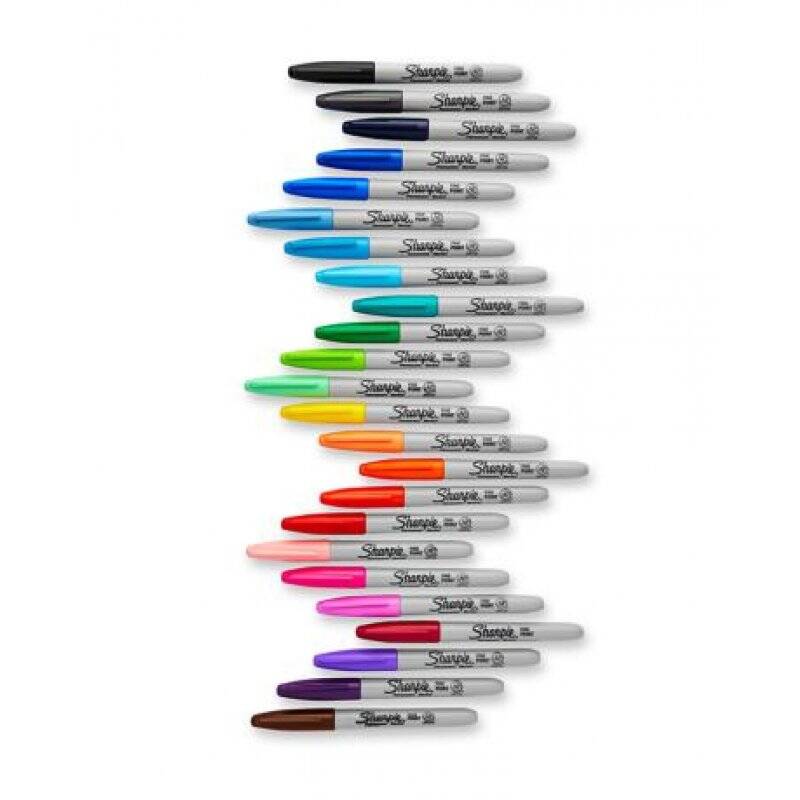 Lot de 20 marqueurs permanents Sharpie Pointe fine (Coloris variés)