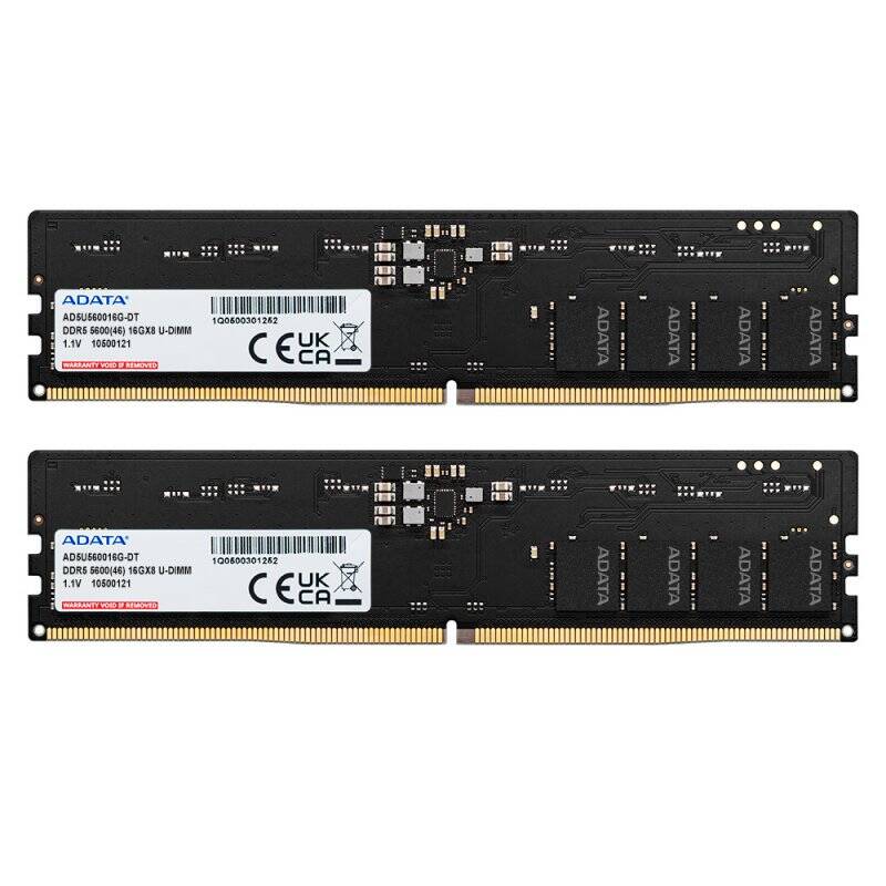 ADATA DDR5 5600 U-DIMM module de mémoire 32 Go 2 x 16 Go 5600 MHz ECC