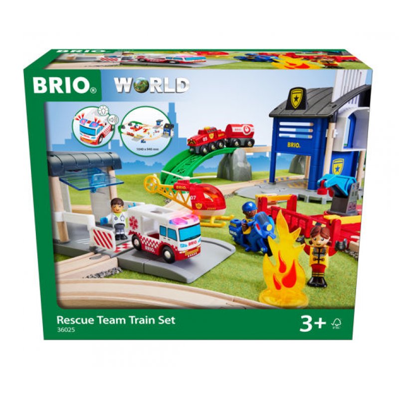 BRIO Rescue Team Train Set