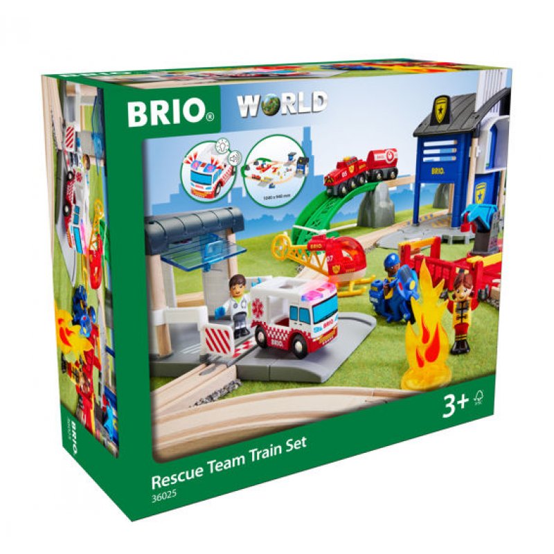 BRIO - Rescue Team Train Set - (36025)