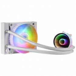 Mars Gaming ML-ONE120 White Liquid CPU Cooler TDP 200W Infinity Mirror FRGB Silent Fan Universal Multisocket