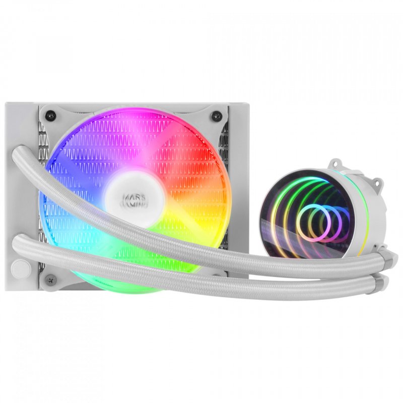 Kit Watercooling AIO Mars Gaming ML-One RGB - 120mm (Blanc)